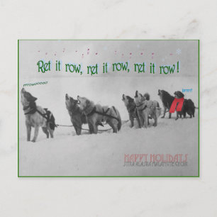 Gesang Schlittenhunde: SItka Alaska Malamute Choir Postkarte