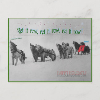 Gesang Schlittenhunde: SItka Alaska Malamute Choir Postkarte