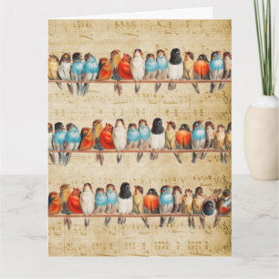 Gesang und Chirping Karte