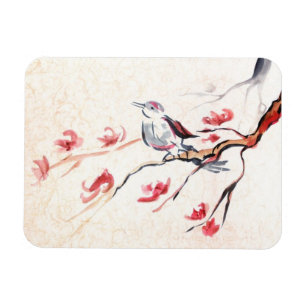 Gesang-Vogel-Hintergrund Magnet