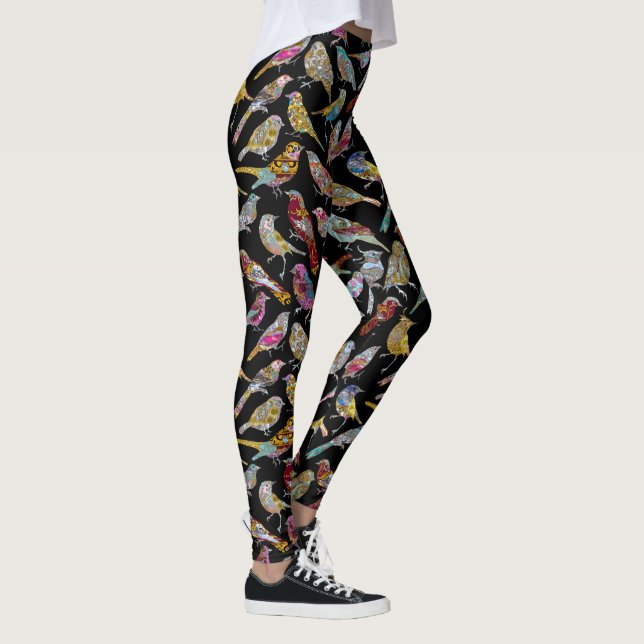 Gesang Vögel Leggings (Rechts)