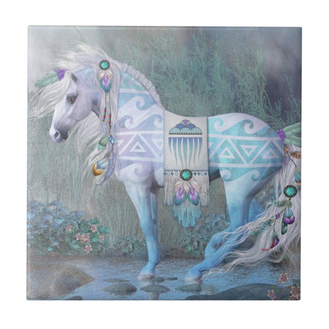 Gesang Wasserkunst Fliese (Vorderseite)