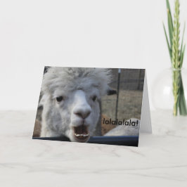 Gesangalpaka Weihnachtskarte Feiertagskarte