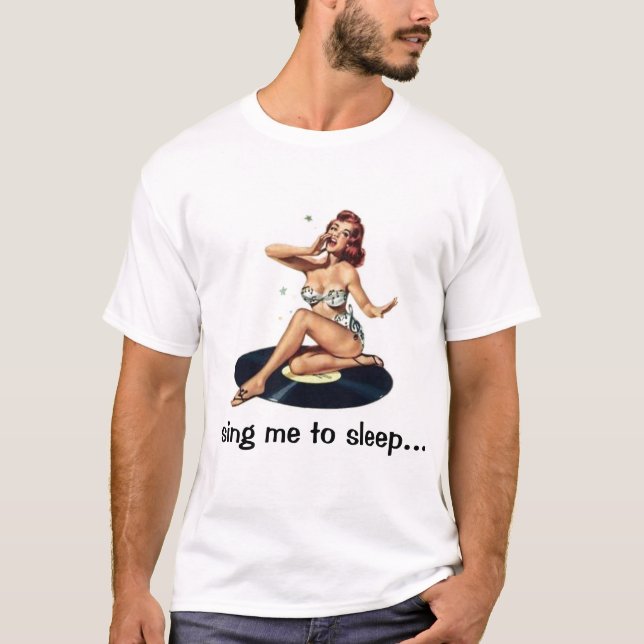 GesangButton herauf Mädchen-Shirt T-Shirt (Vorderseite)