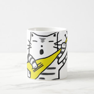 Gesangkatze - Gelb Tasse