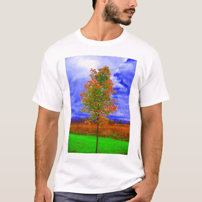 gesättigtes Baum-Shirt T-Shirt (Vorderseite)