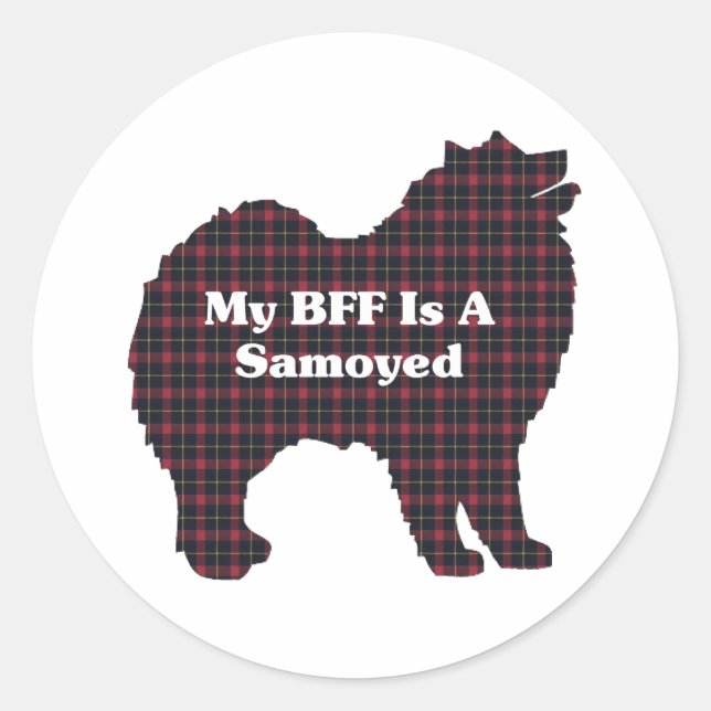 Gesäumte BESTE FREUNDIN Geschenke Runder Aufkleber (Vorderseite)