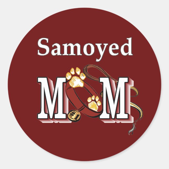 Gesäumte MAMA Geschenke Runder Aufkleber (Vorderseite)