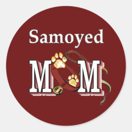 Gesäumte MAMA Geschenke Runder Aufkleber