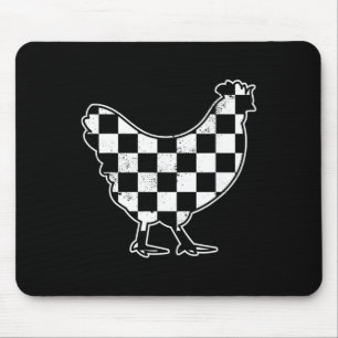 Geschachertes Hühnerbauer Hühner-Rennwagen Jungen Mousepad