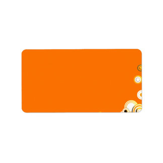 Geschachtelte Kreise in lebhaften Farben Adressaufkleber