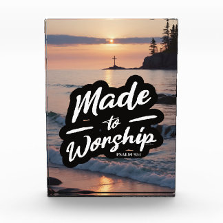 Geschaffen zum Gottesdienst Psalm 95:1 Fotoblock