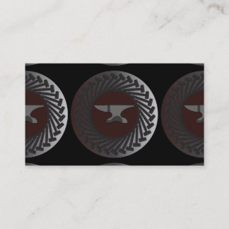 Geschäft, 3,5" x 2,0", 100 Satz - AMBOSS u. HÄMMER Visitenkarte