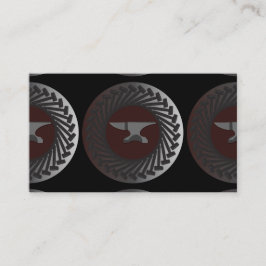 Geschäft, 3,5" x 2,0", 100 Satz - AMBOSS u. HÄMMER Visitenkarte