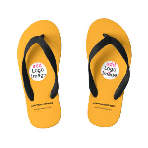 Geschäft anpassbares Logo Macaroni & Cheese Jungen Kinderbadesandalen