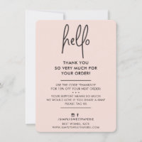 GESCHÄFT DANK IHNEN modernen hallo blush rosa schw