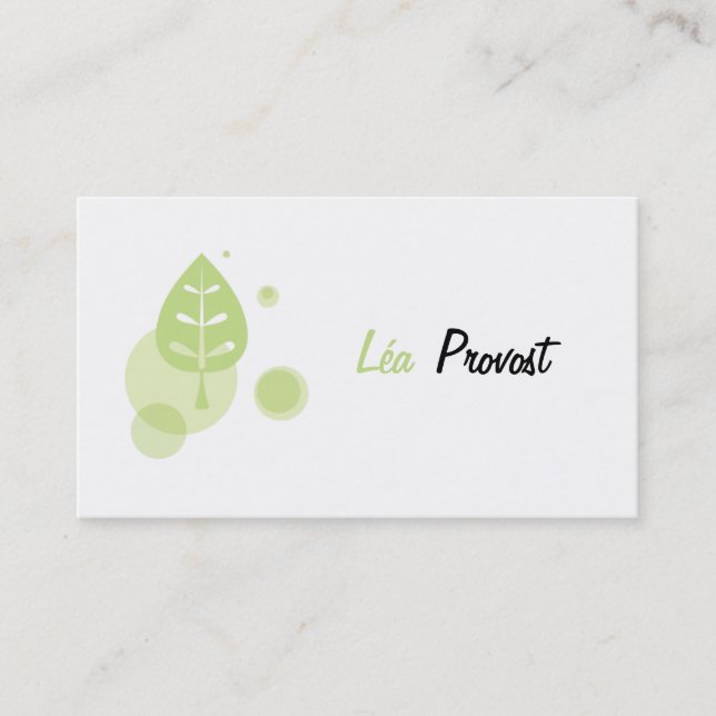 Geschäft, denn - Landscape-Visitenkarte Visitenkarte (Vorderseite)