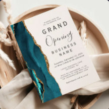 Geschäft Eröffnungsfeier Teal Gold Achat