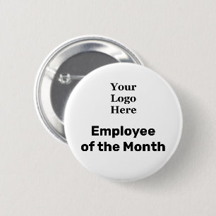 Geschäft Ihr Logo hier & Mitarbeiter des Monats Button