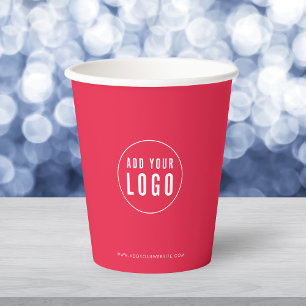 Geschäft Logo Modern Minimalistisch Benutzerdefini Pappbecher