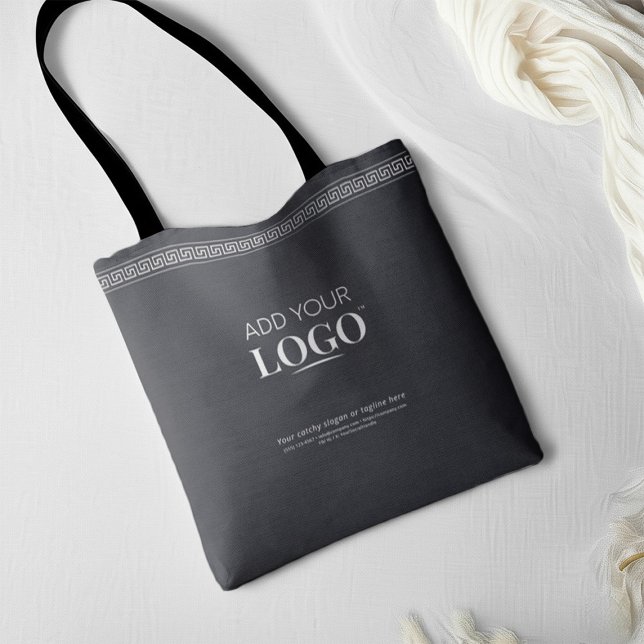 Geschäft Logo QR Code Schwarze Luxus-Boutique (Von Creator hochgeladen)