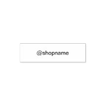 Geschäft @ Social Media Handle für Online-Shop