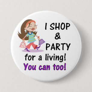 Geschäft und Party Button