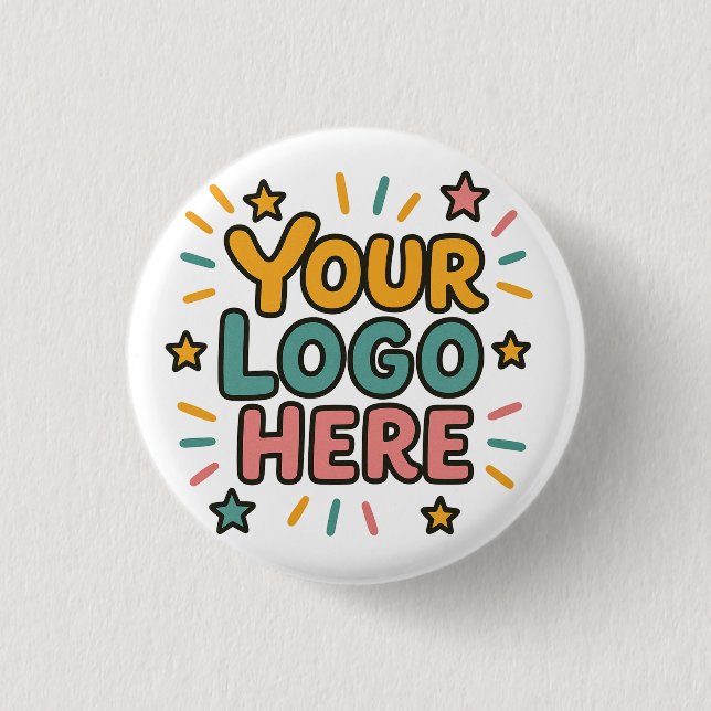 Geschäft, Unternehmen, Werbung Ihr Logo hier Button (Vorderseite)
