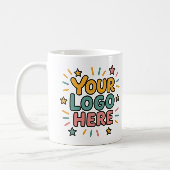 Geschäft, Unternehmen, Werbung Ihr Logo hier Kaffeetasse (Links)