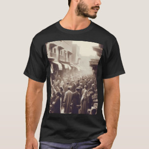 Geschäftiges Marrakesch der 1920er Jahre Ai-Kunst T-Shirt