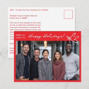 Geschäftlich einfache Taube BENUTZERFOTO Weihnacht Postkarte