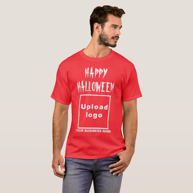 geschäftliche Halloween-Begrüßung am Roten T - Shi T-Shirt (Vorne ganz)