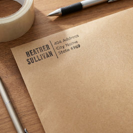 Geschäftliche Rücksendeadresse | Professionelles m Permastempel