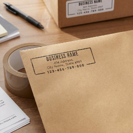 Geschäftliche Rücksendeadresse | Professionelles m Permastempel