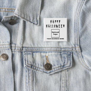 geschäftliches Halloween-Gruß auf der Form des wei Button