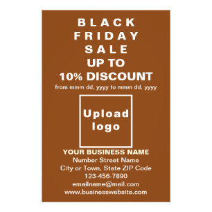 Geschäfts Black Friday Angebot auf braunem Fotopap Fotodruck