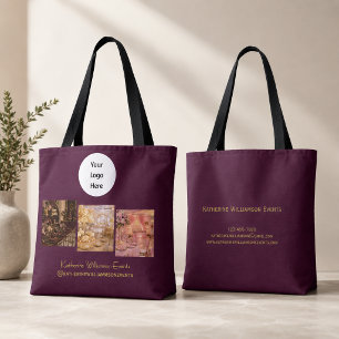 Geschäfts-Branding Stylishes Foto Burgunderrot