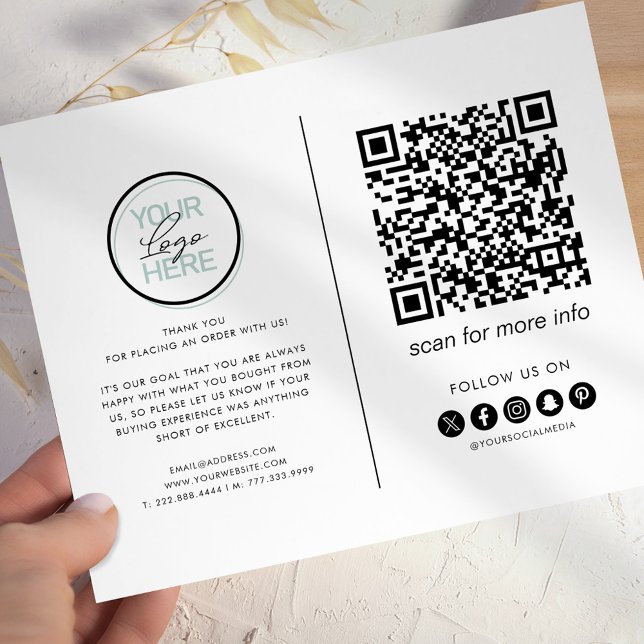 Geschäfts-Dankeschön-QR-Code Flyer (Von Creator hochgeladen)