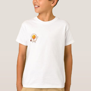 Geschäfts-Ei-Aktenkoffer-Wellen-Kinder T-Shirt