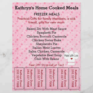 Geschäfts-Flyer mit Abrissstreifen Flyer