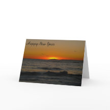 Geschäfts-Jahreszeit-Grüße Karte-Sonnenuntergang