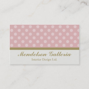Geschäfts-Karte Deco Dots Pink Design Company Visitenkarte