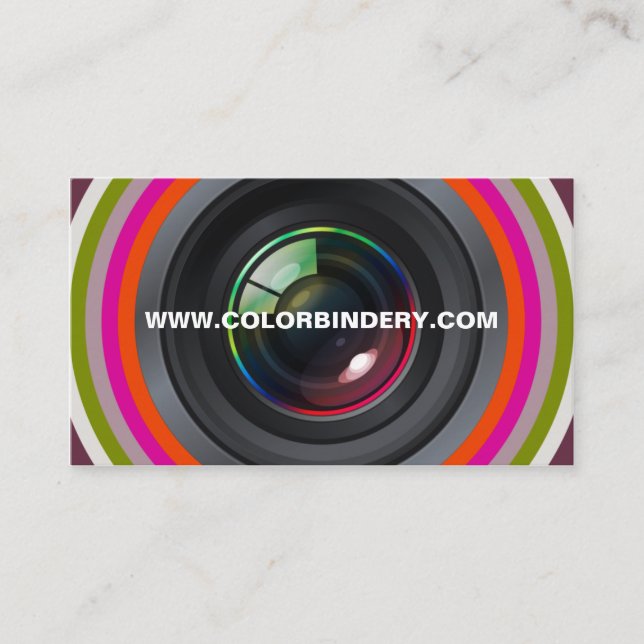 Geschäfts-Karte der Single-Augen-Positions-1 Visitenkarte (Vorderseite)