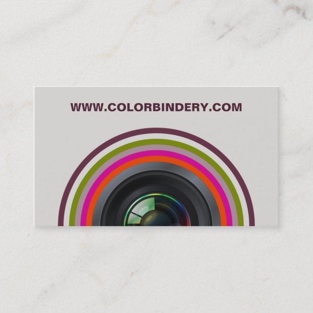 Geschäfts-Karte der Single-Augen-Positions-2 Visitenkarte (Vorderseite)