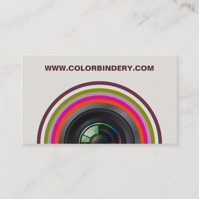 Geschäfts-Karte der Single-Augen-Positions-2 Visitenkarte (Vorderseite)