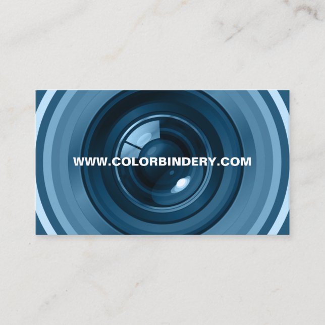 Geschäfts-Karte der Single-Augen-Positions-4 Visitenkarte (Vorderseite)