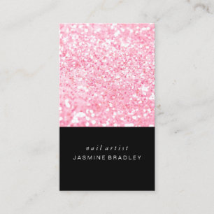 Geschäfts-Karte - stark vereinfachtes Glitzer-Ros Visitenkarte