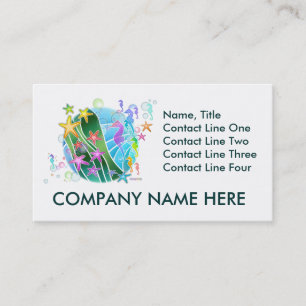 Geschäfts-Karte - unter der SeePop-Kunst Visitenkarte