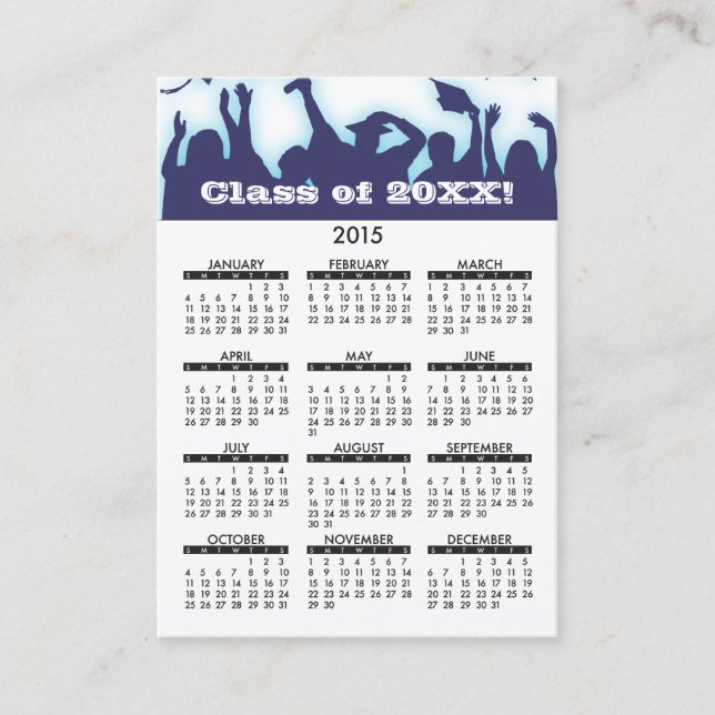 Geschäfts-Karten-Kalender-on-line-Bildung 2015 Telefonnummerkarte (Vorderseite)