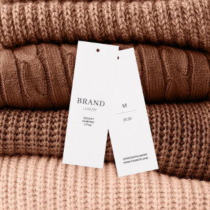 Geschäfts-Minimalist-Markenname-Kleidung-Hängeetik
